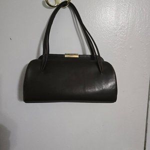 Vintage Dofan Of Paris Brown Leather Purse Kelly … - image 1